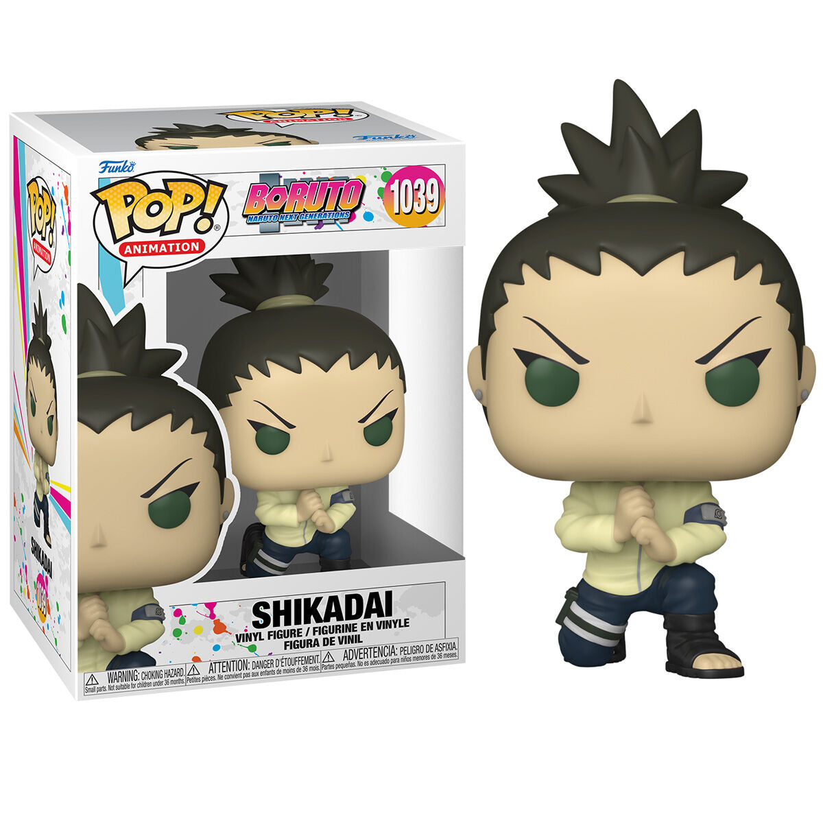 Imagen de Figura Pop Boruto Shikadai parte de nuestra colección en Espadas y más, sitio oficial.