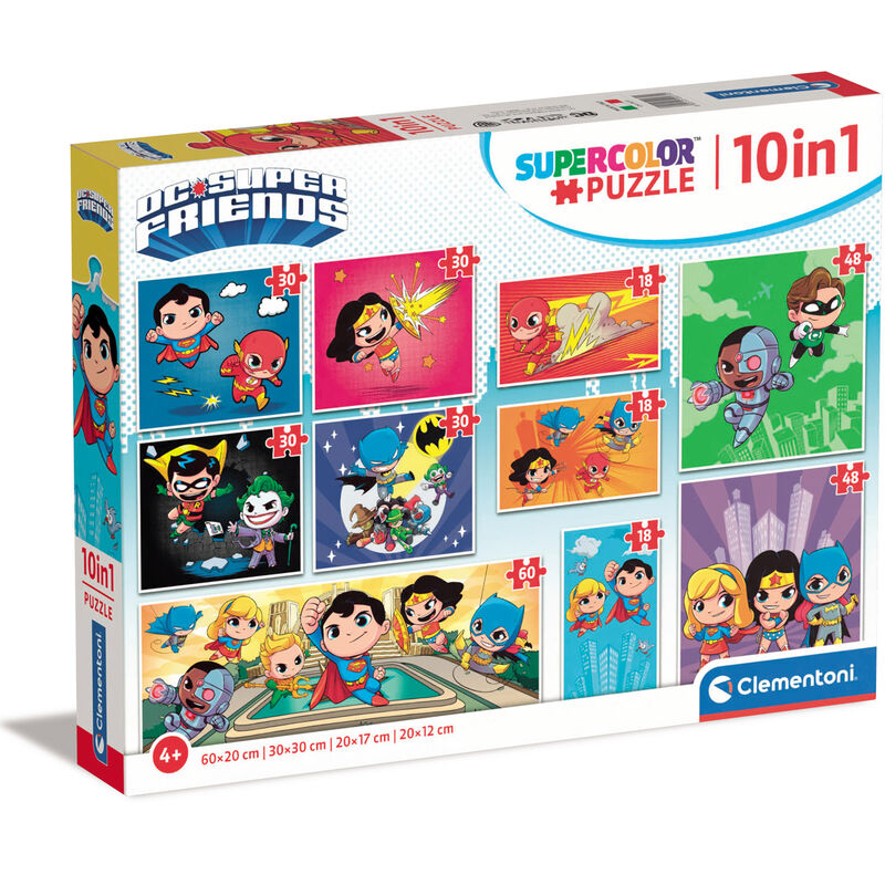 Imagen 1 - Puzzle Dc Comics 18+30+48+60Pzs