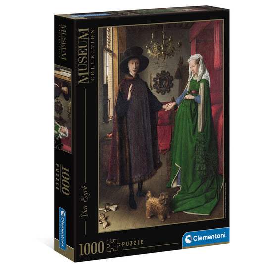 Imagen de Puzzle Matrimonio Arnofini Van Eyck 1000Pzs parte de nuestra colección en Espadas y más, sitio oficial.
