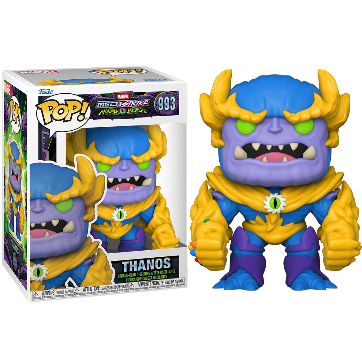 Imagen de Figura Pop Marvel Monster Hunters Thanos parte de nuestra colección en Espadas y más, sitio oficial.