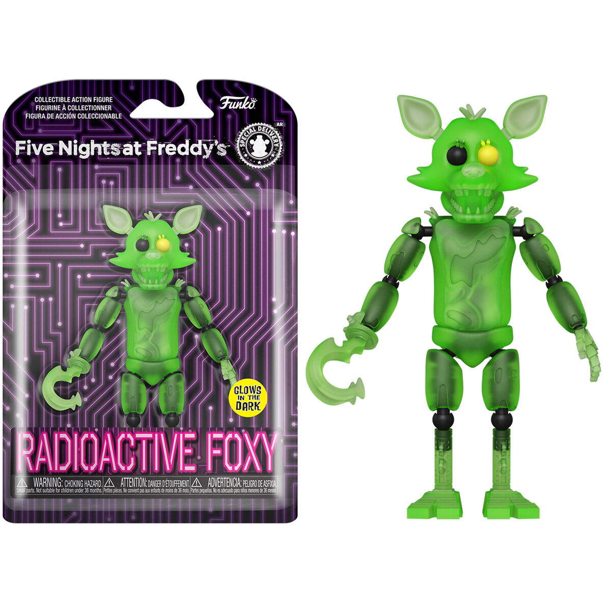 Imagen de Figura Action Five Nights At Freddys Radioactive Foxy parte de nuestra colección en Espadas y más, sitio oficial.