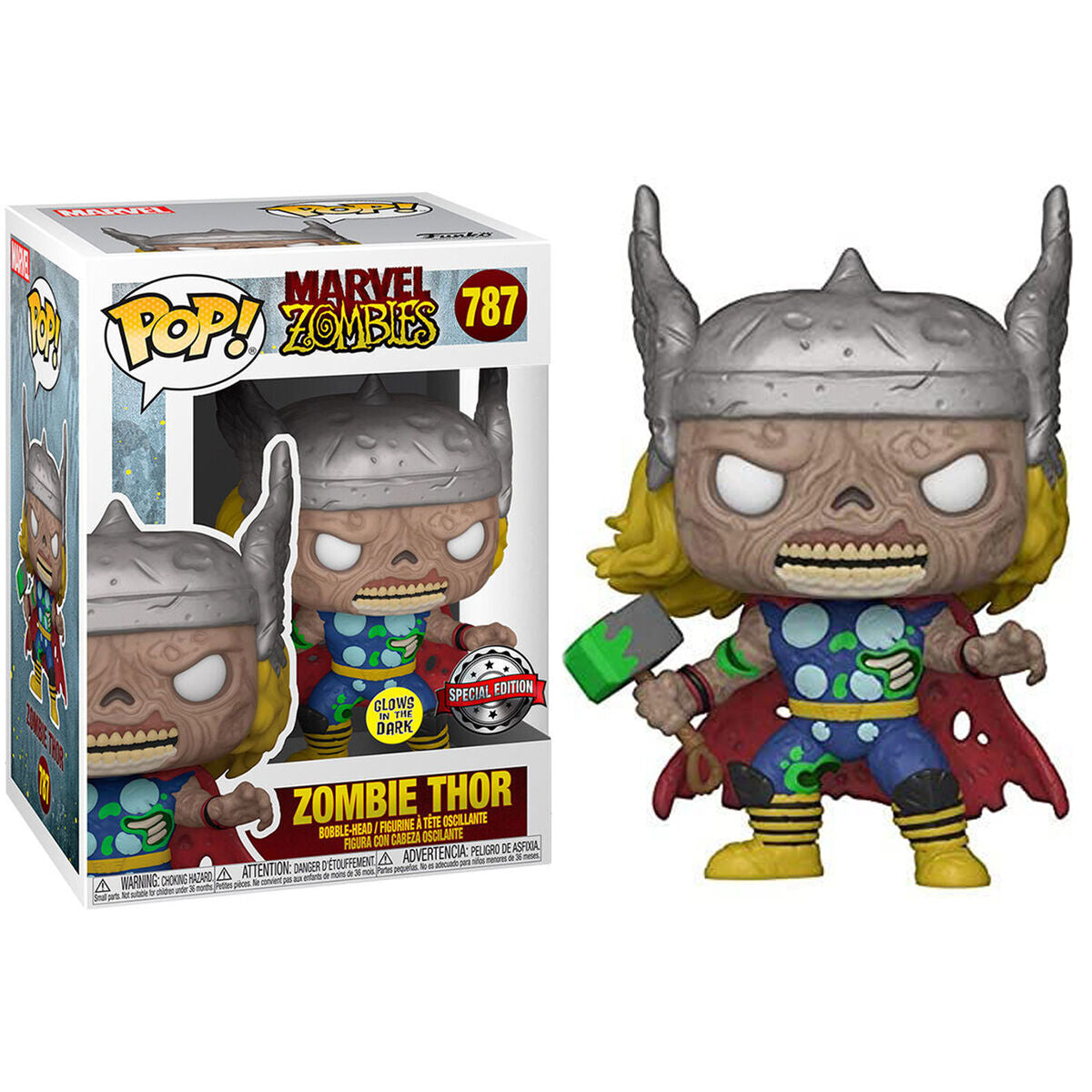 Imagen de Figura Pop Marvel Zombies Thor Exclusive parte de nuestra colección en Espadas y más, sitio oficial.