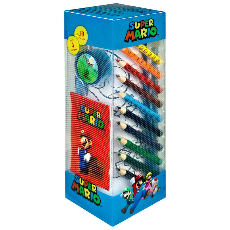 Imagen de Set Papeleria Super Mario Bros 35Pzs parte de nuestra colección en Espadas y más, sitio oficial.