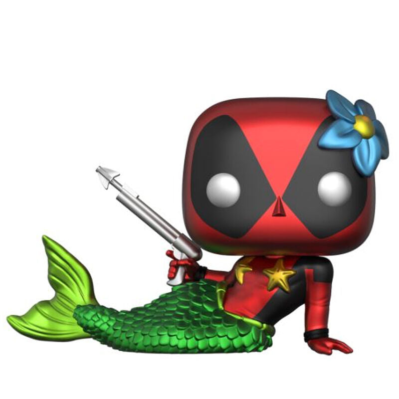 Imagen 4 - Set Figura Pop & Tee Marvel Deadpool Mermaid Exclusive