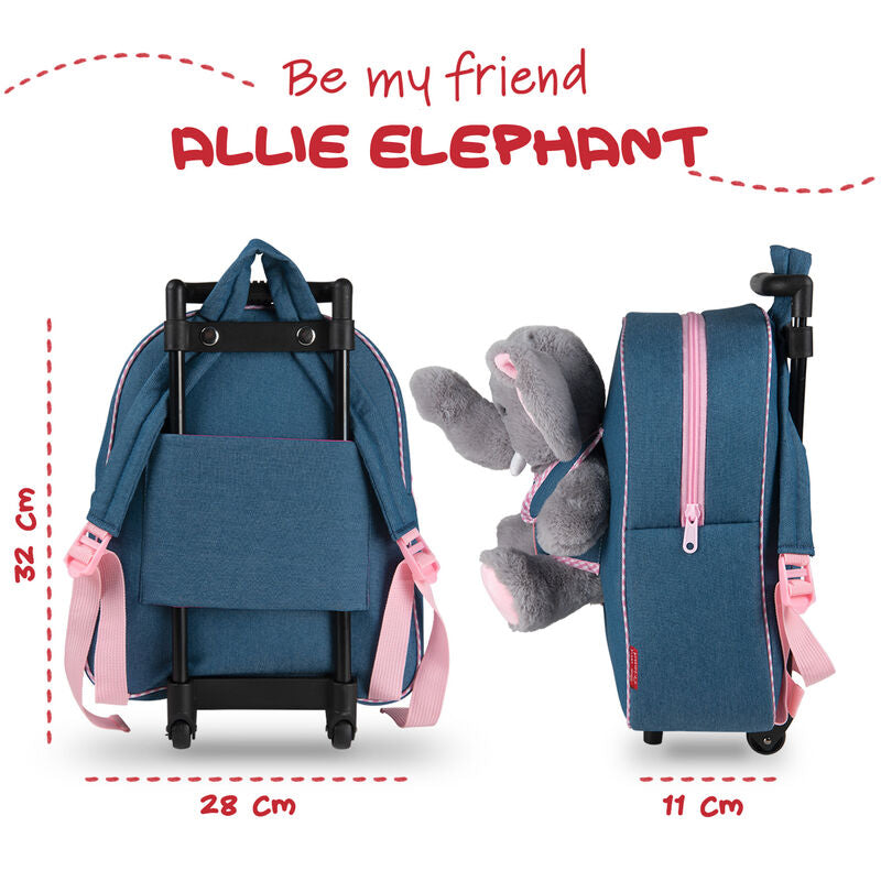 Imagen 3 - Trolley + Peluche Elefante Allie 38Cm