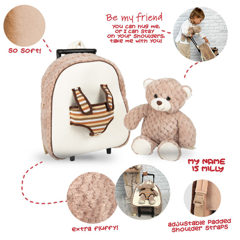 Imagen 4 - Trolley + Peluche Oso Milly 38Cm