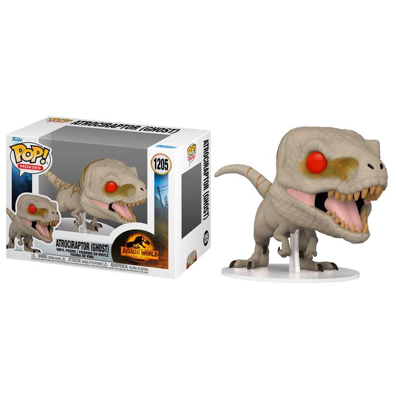 Imagen de Figura Pop Jurassic World 3 Atrociraptor Ghost parte de nuestra colección en Espadas y más, sitio oficial.