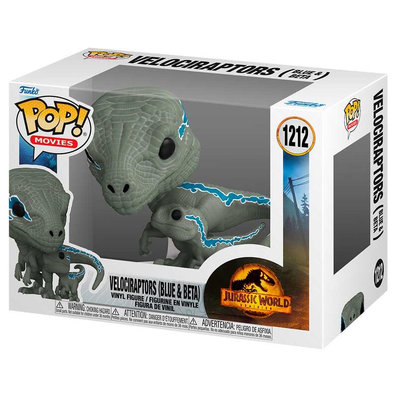 Imagen de Figura Pop Jurassic World 3 Velociraptors Blue & Beta parte de nuestra colección en Espadas y más, sitio oficial.