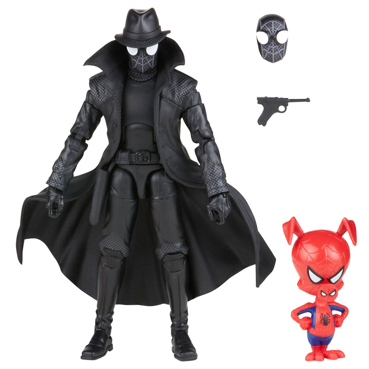 Imagen 2 - Set 2 Figuras Spiderman Noir Y Spider Ham Spiderman Into The Spider-verse Marvel Legends 15Cm