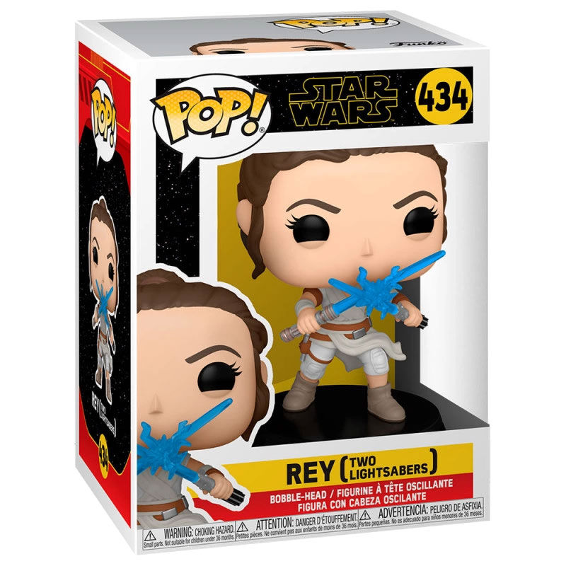 Imagen de Figura Pop Star Wars The Rise Of Skywalker Rey With Light Sabers parte de nuestra colección en Espadas y más, sitio oficial.