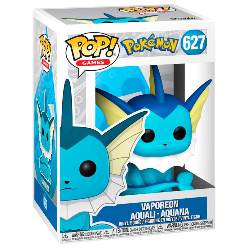 Imagen de Figura Pop Pokemon Vaporeon parte de nuestra colección en Espadas y más, sitio oficial.