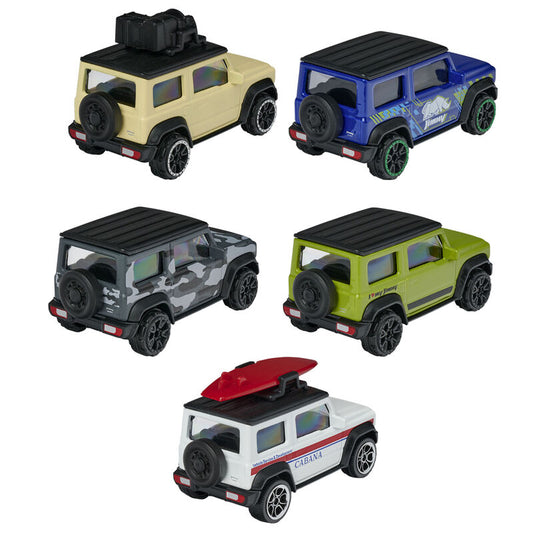 Imagen de Blister 5 Coches Metal Suzuki Jimy 7,5Cm parte de nuestra colección en Espadas y más, sitio oficial.