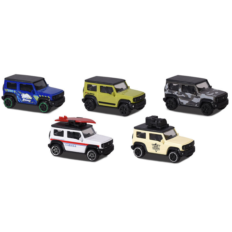 Imagen de Blister 5 Coches Metal Suzuki Jimy 7,5Cm parte de nuestra colección en Espadas y más, sitio oficial.