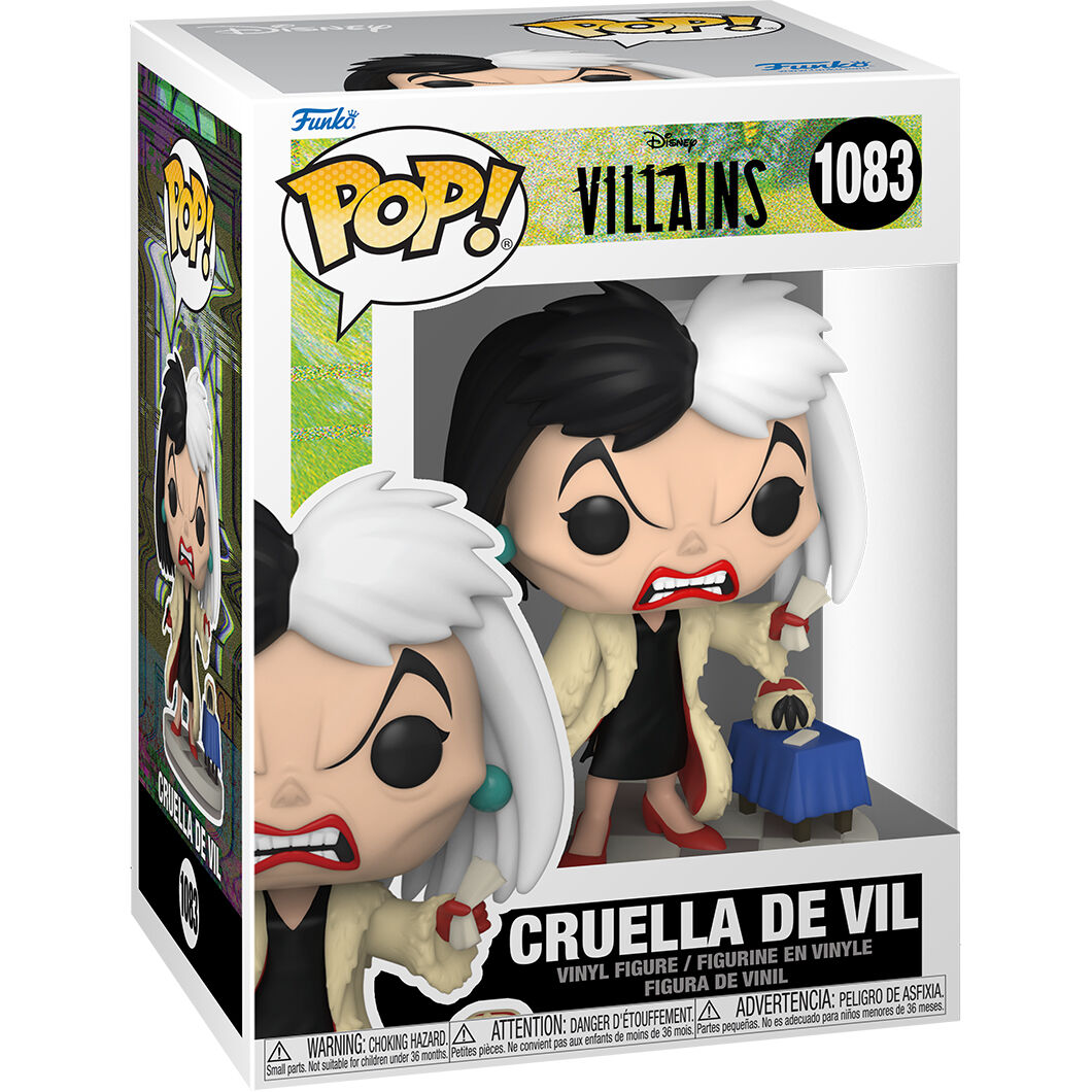 Imagen de Figura Pop Disney Villains Cruella De Vil parte de nuestra colección en Espadas y más, sitio oficial.