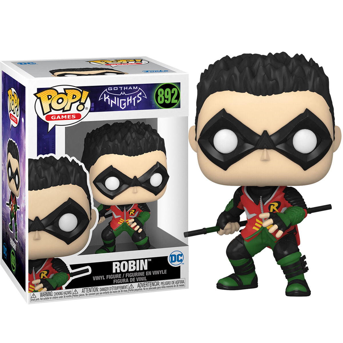 Imagen de Figura Pop Dc Comics Gotham Knights Robin parte de nuestra colección en Espadas y más, sitio oficial.