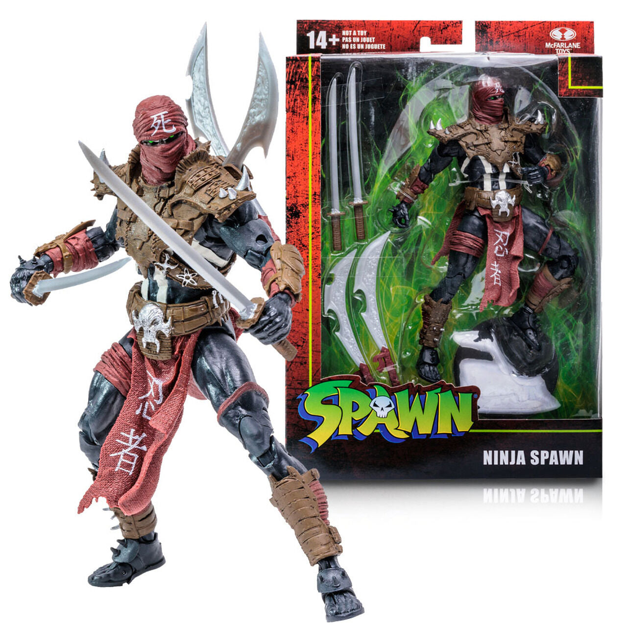Imagen de Figura Spawn Ninja Spawn Evolutions parte de nuestra colección en Espadas y más, sitio oficial.