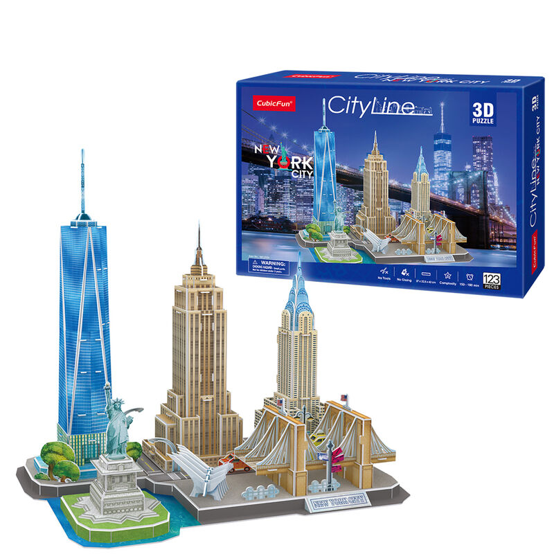 Imagen 1 - Puzzle 3D New York City Line 123Pzs