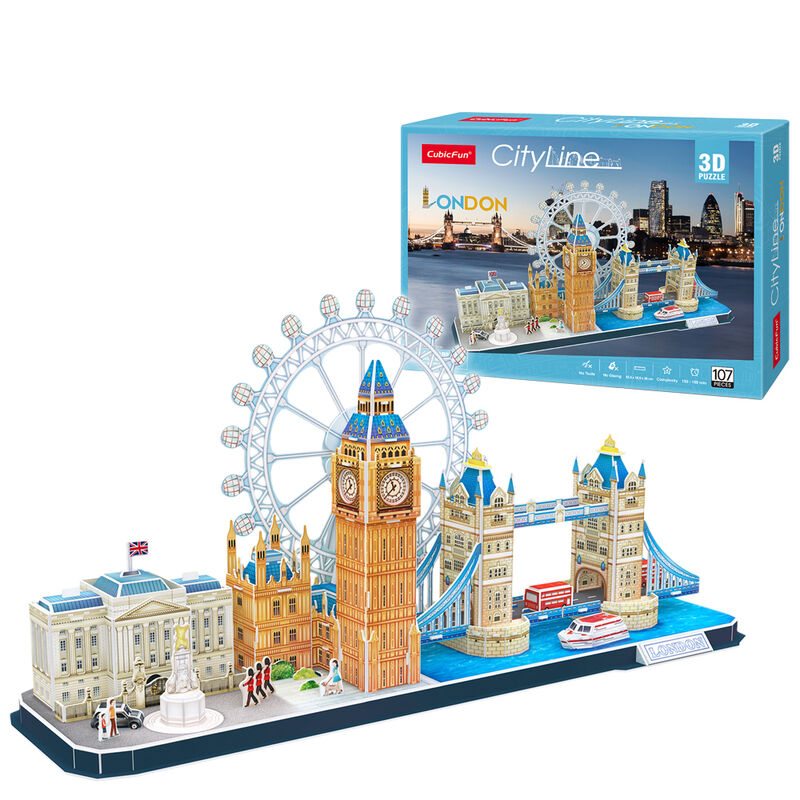 Imagen 1 - Puzzle 3D Londres City Line 107Pzs