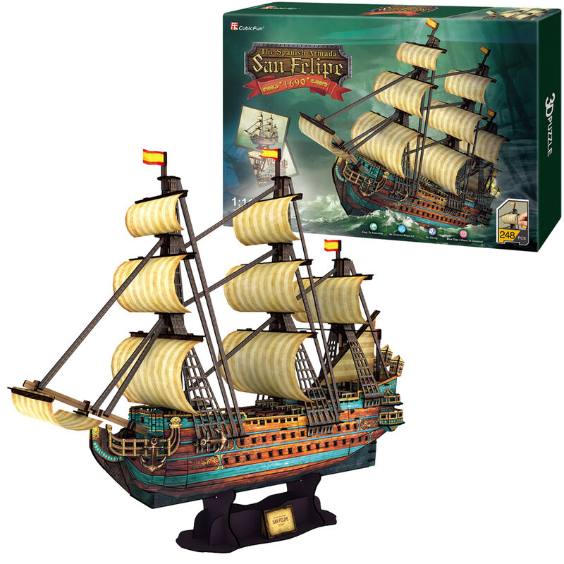Imagen de Puzzle 3D San Felipe 248Pzs parte de nuestra colección en Espadas y más, sitio oficial.