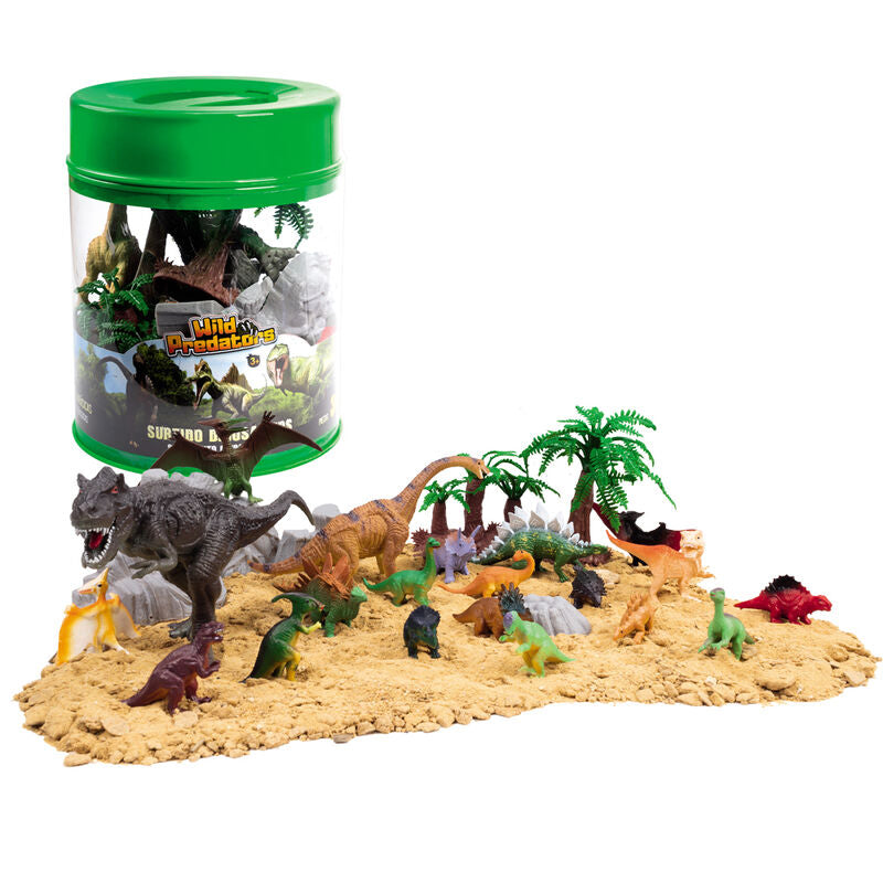 Imagen 1 - Bote Figuras Dinosaurios 26Pzs Surtido