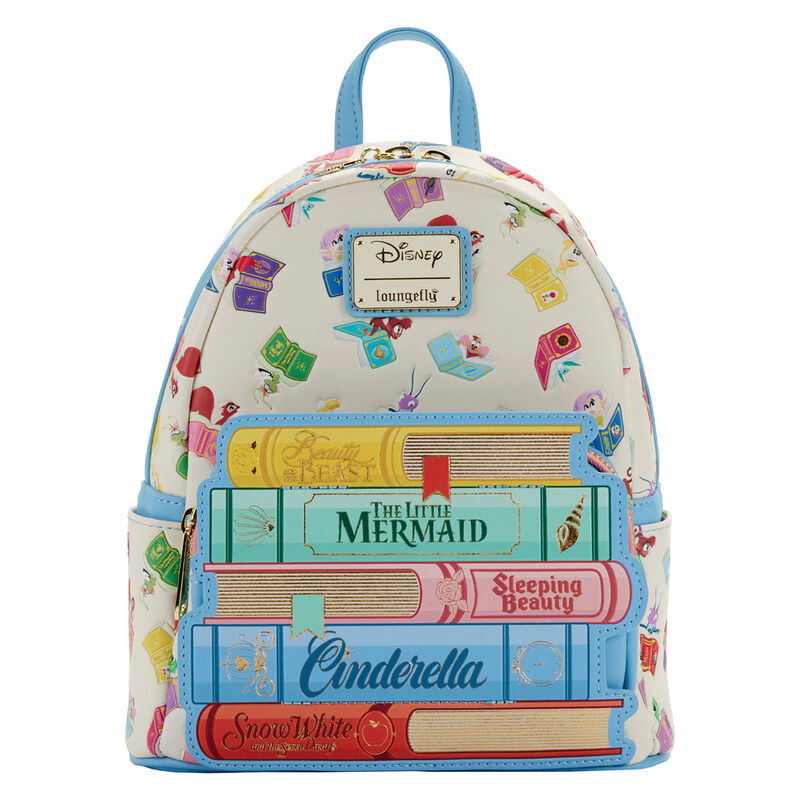 Imagen 1 - Mochila Libros Clasicos Princesas Disney Loungefly 26Cm