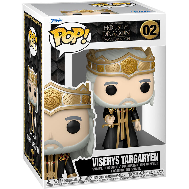 Imagen de Figura Pop Juego De Tronos La Casa Del Dragon Viserys Targaryen parte de nuestra colección en Espadas y más, sitio oficial.