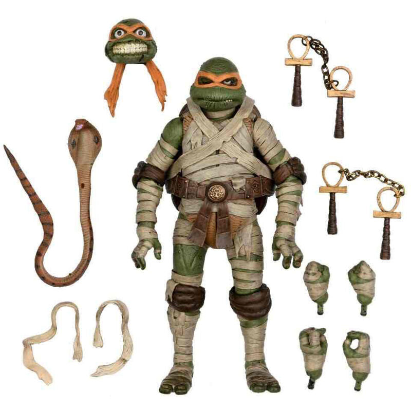 Imagen 1 - Figura Ultimate Michelangelo As The Mummy Las Tortugas Ninja 18Cm