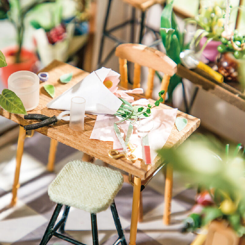 Imagen 5 - Maqueta Casa Miniatura Emily S Flower Shop 258Pzs