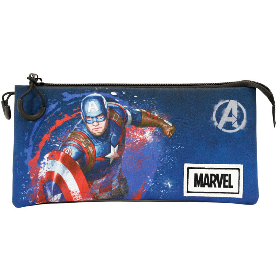Imagen de Portatodo Full Capitan America Marvel Triple parte de nuestra colección en Espadas y más, sitio oficial.