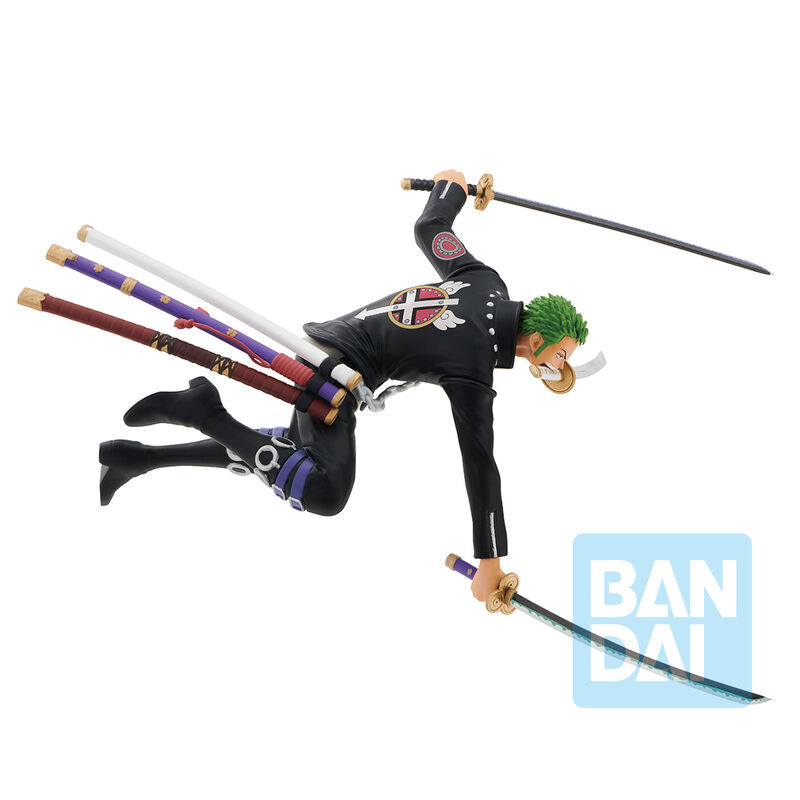 Imagen de Figura Ichibansho Roronoa Zoro Film Red More Beat One Piece 11Cm parte de nuestra colección en Espadas y más, sitio oficial.