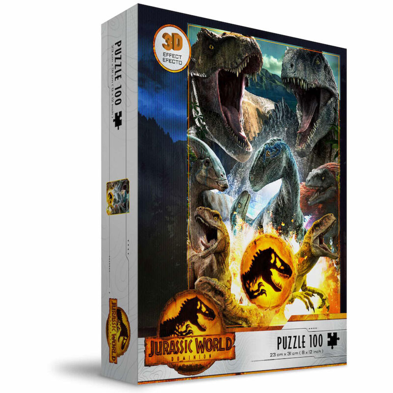 Imagen 1 - Puzzle 3D Dinosaurios Jurassic World 100Pzs