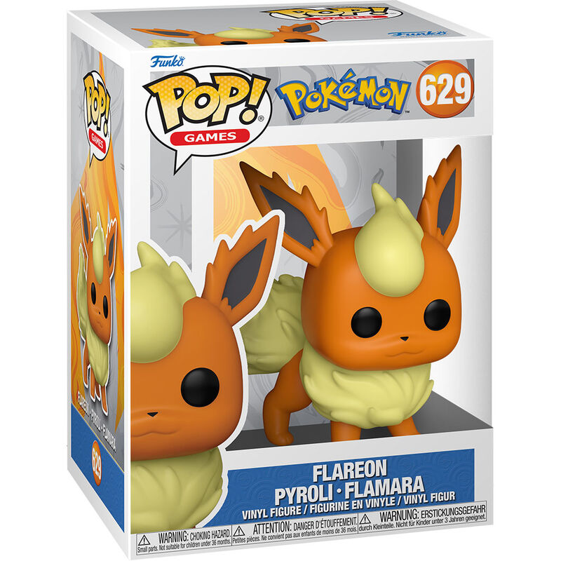 Imagen de Figura Pop Pokemon Flareon parte de nuestra colección en Espadas y más, sitio oficial.