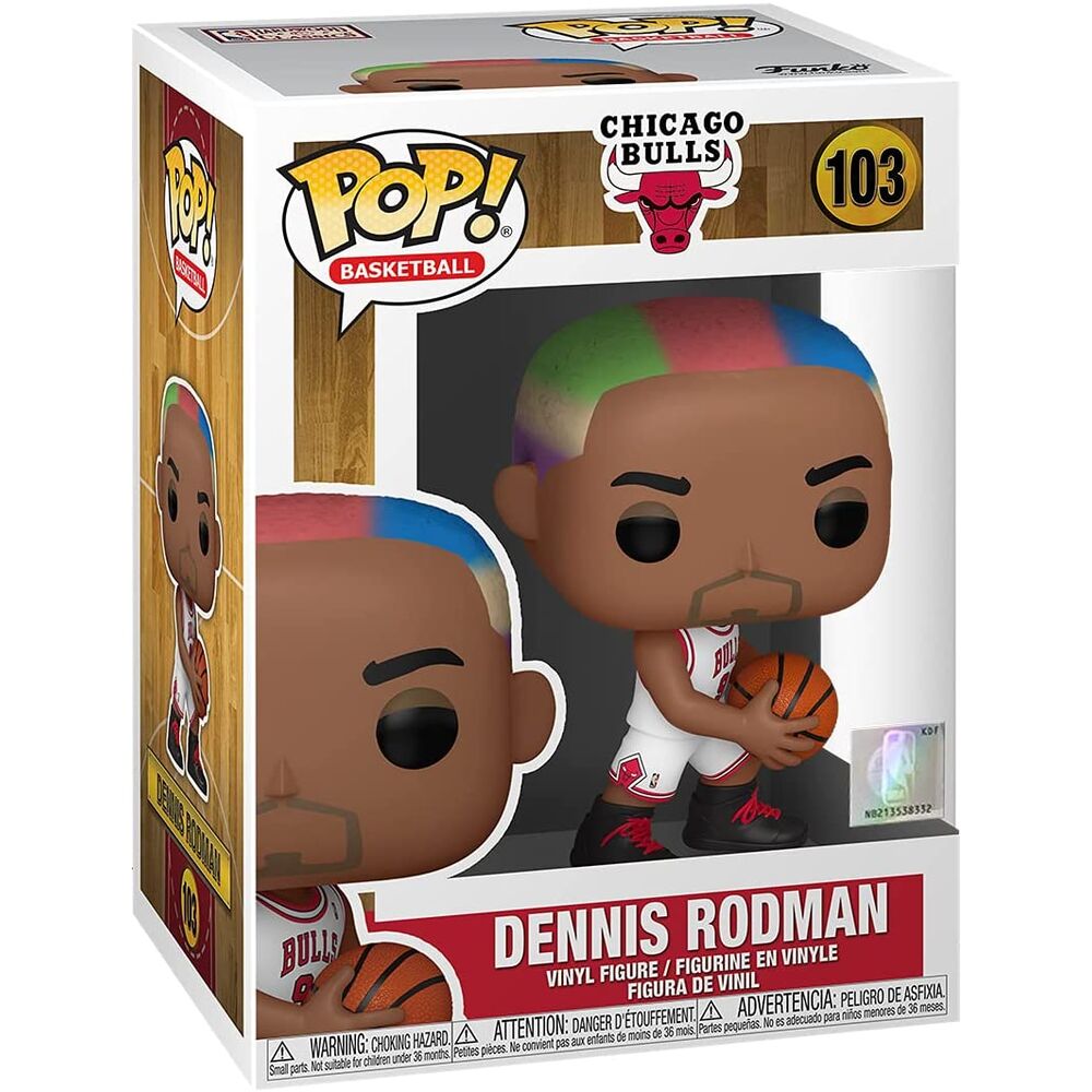 Imagen de Figura Pop Nba Legends Dennis Rodman Bulls Home parte de nuestra colección en Espadas y más, sitio oficial.