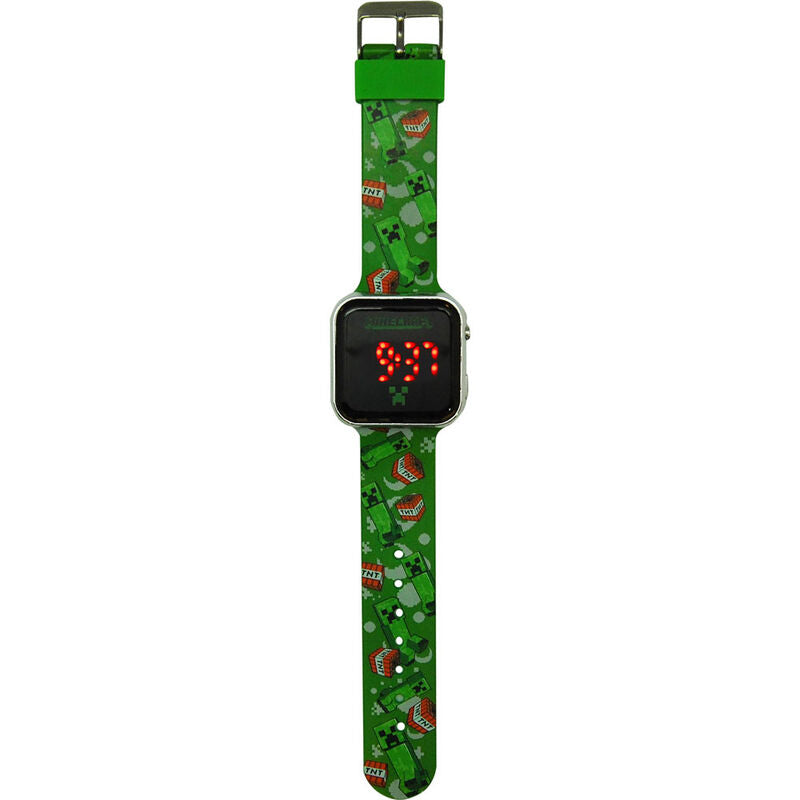 Imagen de Reloj Led Minecraft parte de nuestra colección en Espadas y más, sitio oficial.