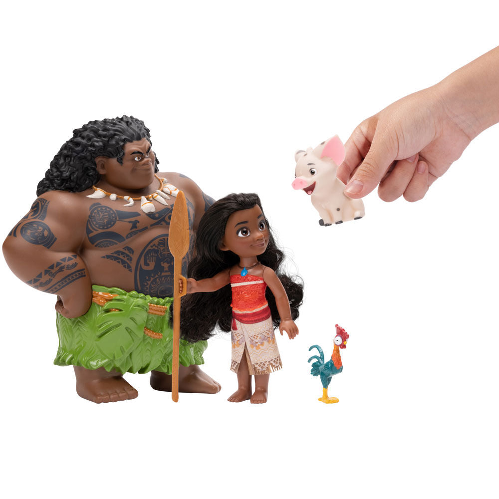 Imagen de Muñeca Moana + Mauhi Petite Vaiana Disney parte de nuestra colección en Espadas y más, sitio oficial.