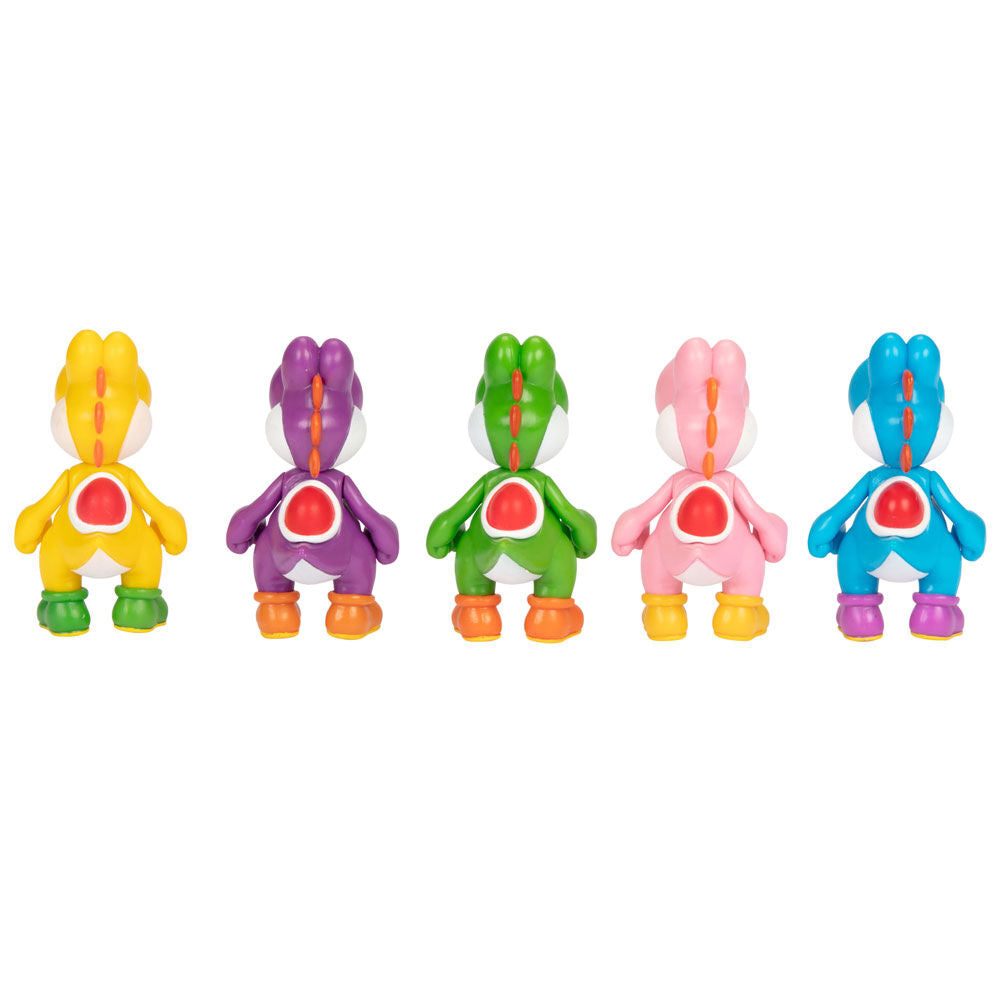 Imagen 6 - Blister 5 Figuras Yoshi Super Mario Bros 6,5Cm