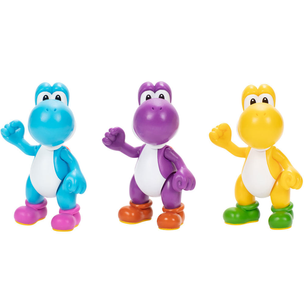 Imagen 3 - Blister 3 Figuras Yoshi Super Mario Bros 10Cm