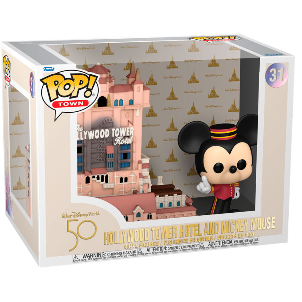 Imagen de Figura Pop Walt Disney World 50Th Anniversary Hollywood Tower Hotel And Mickey Mouse parte de nuestra colección en Espadas y más, sitio oficial.