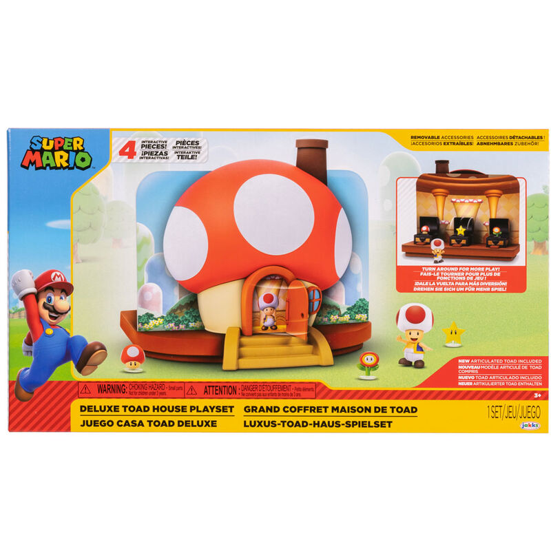 Imagen 1 - Playset Casa Toad Super Mario Bros