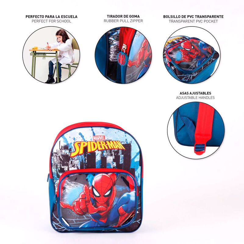 Imagen de Mochila Spiderman Marvel 30Cm parte de nuestra colección en Espadas y más, sitio oficial.