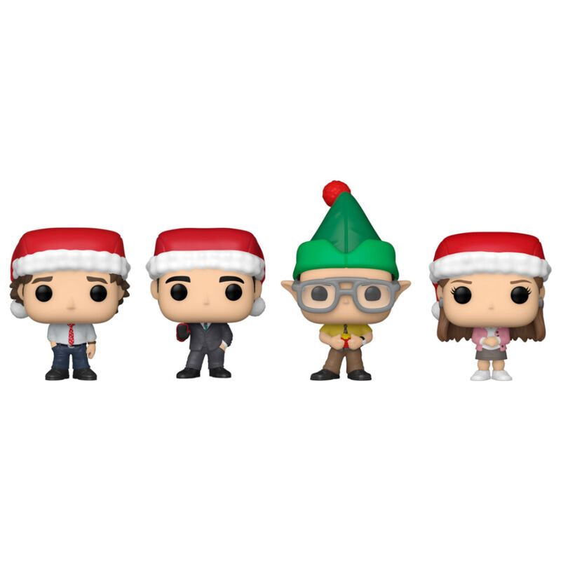 Imagen 1 - Set 4 Figuras Pocket Pop The Office Tree Holiday