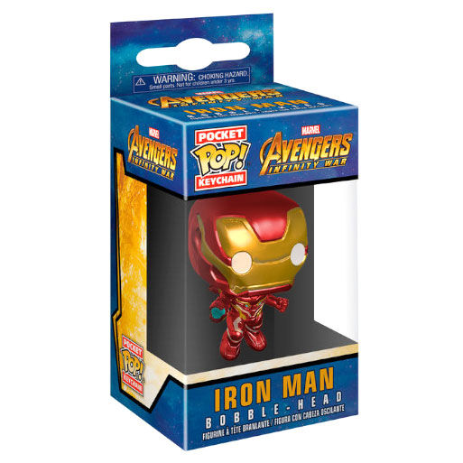 Imagen 2 - Llavero Pocket Pop Marvel Avengers Infinity War Iron Man