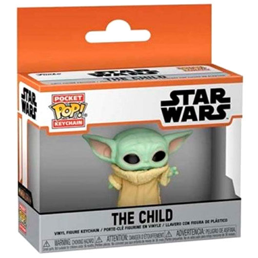 Imagen de Llavero Pocket Pop Star Wars The Mandalorian Yoda The Child parte de nuestra colección en Espadas y más, sitio oficial.