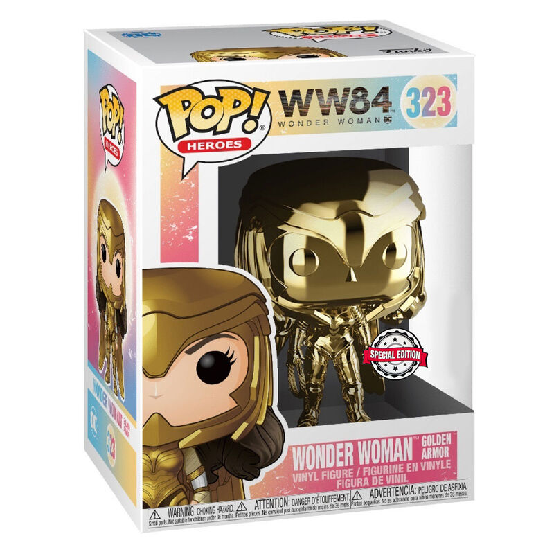 Imagen de Figura Pop Dc Comics Wonder Woman 1984 Gold Power Exclusive parte de nuestra colección en Espadas y más, sitio oficial.