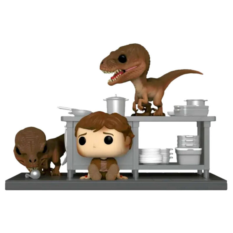 Imagen 2 - Figura Pop Jurassic Park Tim & Velociraptors Exclusive