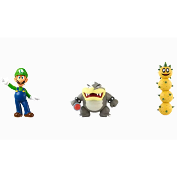 Imagen 1 - Blister 3 Figuras Luigi And Morton Koopa Super Mario Bros 6,5Cm