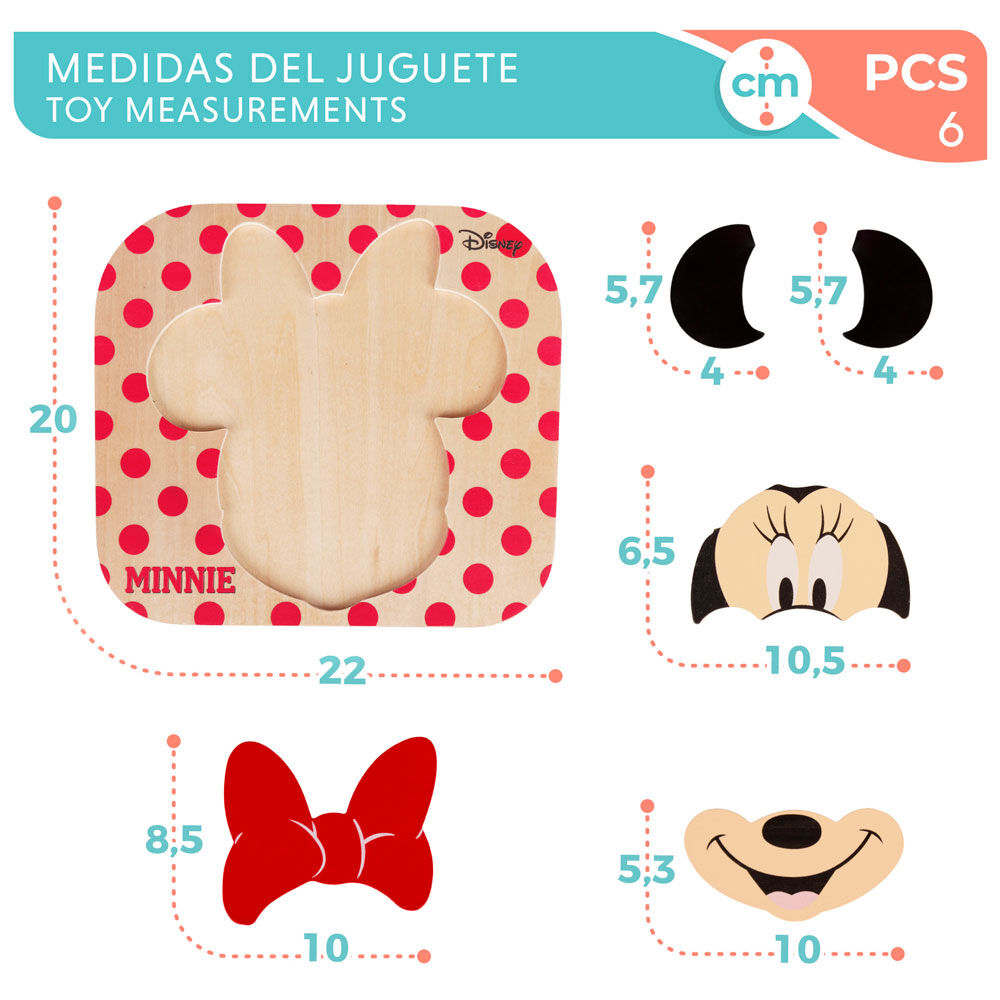 Imagen 6 - Puzzle Madera Minnie Disney