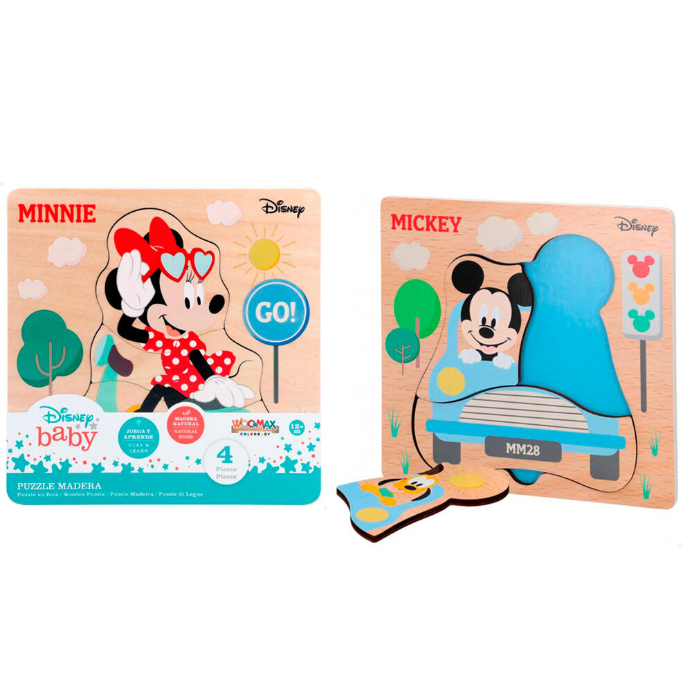 Imagen 3 - Puzzle Surtido Madera Mickey Minnie Disney