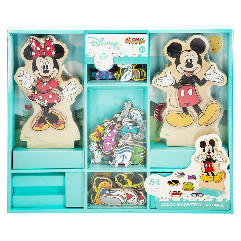 Imagen 1 - Juego Magnetico Madera Vestidos Minnie Disney