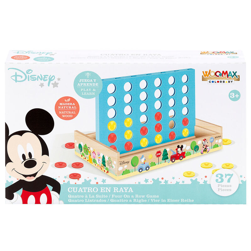 Imagen 1 - Juego Cuatro En Raya Madera Disney
